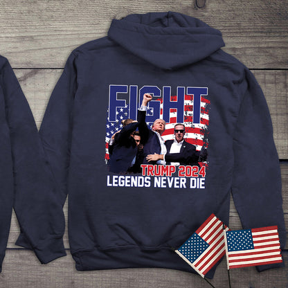 Legends Never Die With Crest Hoodie