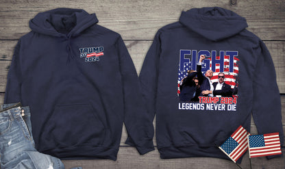 Legends Never Die With Crest Hoodie