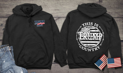 Trump Country With Crest Hoodie