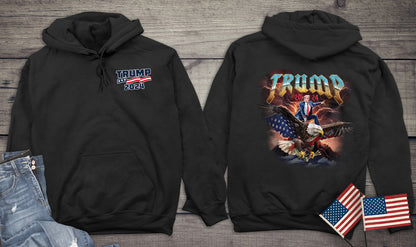 Trump Eagle Rider With Crest Hoodie