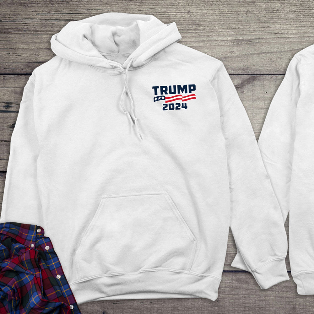 Wanted Outlaw Trump With Crest Hoodie