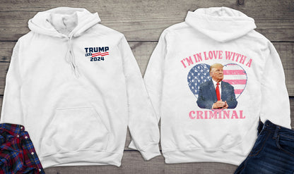 In Love With A Criminal With Crest Hoodie