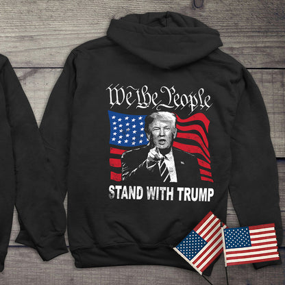 We The People Trump With Crest Hoodie