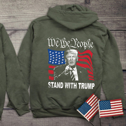 We The People Trump With Crest Hoodie