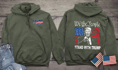 We The People Trump With Crest Hoodie