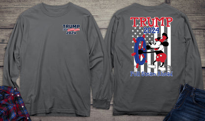 Steamboat Trump With Crest Long Sleeve Tee Shirt