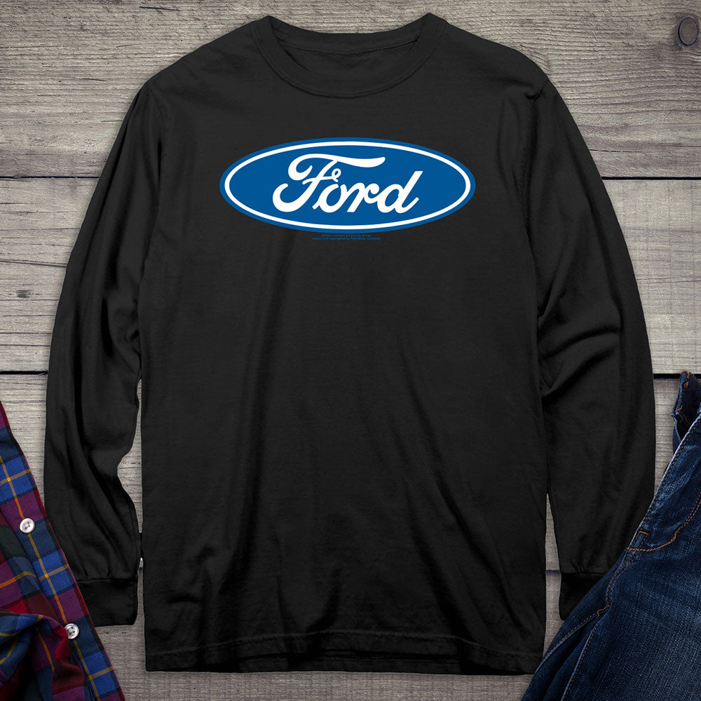 Ford Motor Company, Ford Logo Long Sleeve Shirt