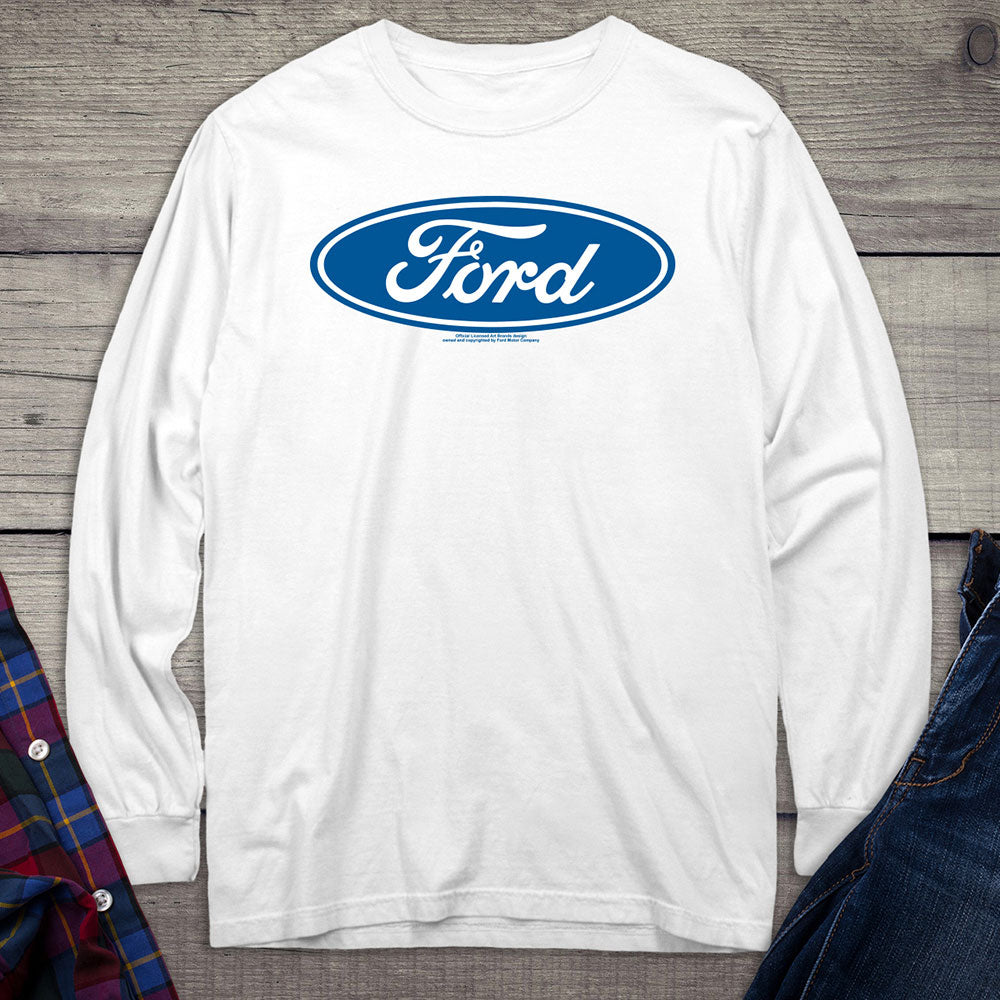 Ford Motor Company, Ford Logo Long Sleeve Shirt