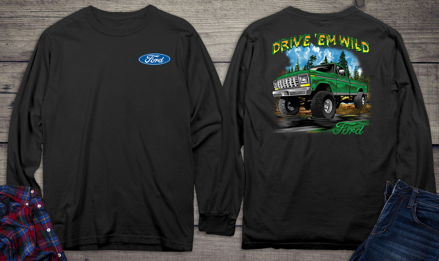 Ford Motor Company, Drive 'Em Wild Long Sleeve Shirt