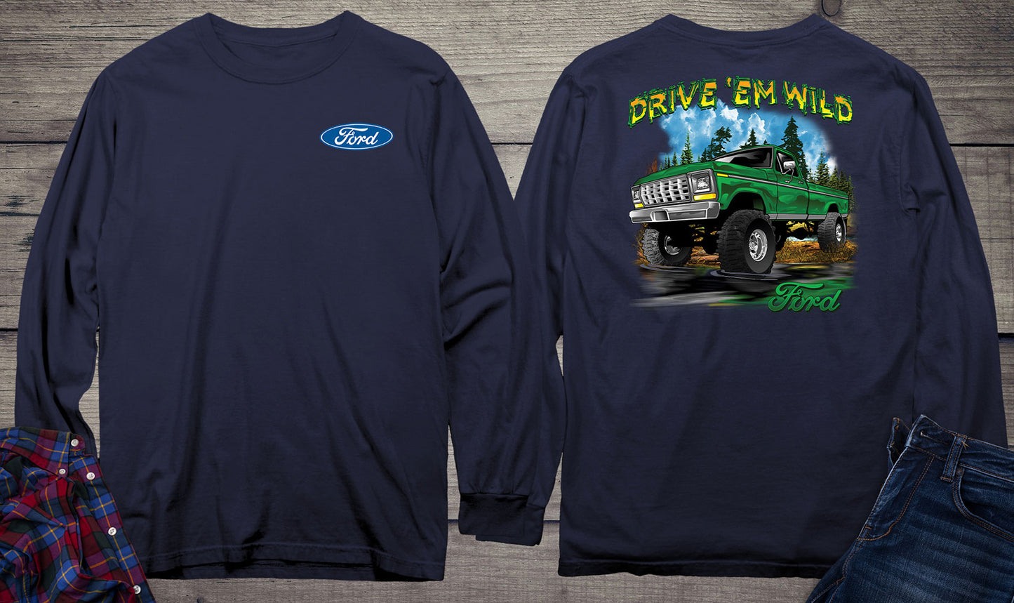 Ford Motor Company, Drive 'Em Wild Long Sleeve Shirt