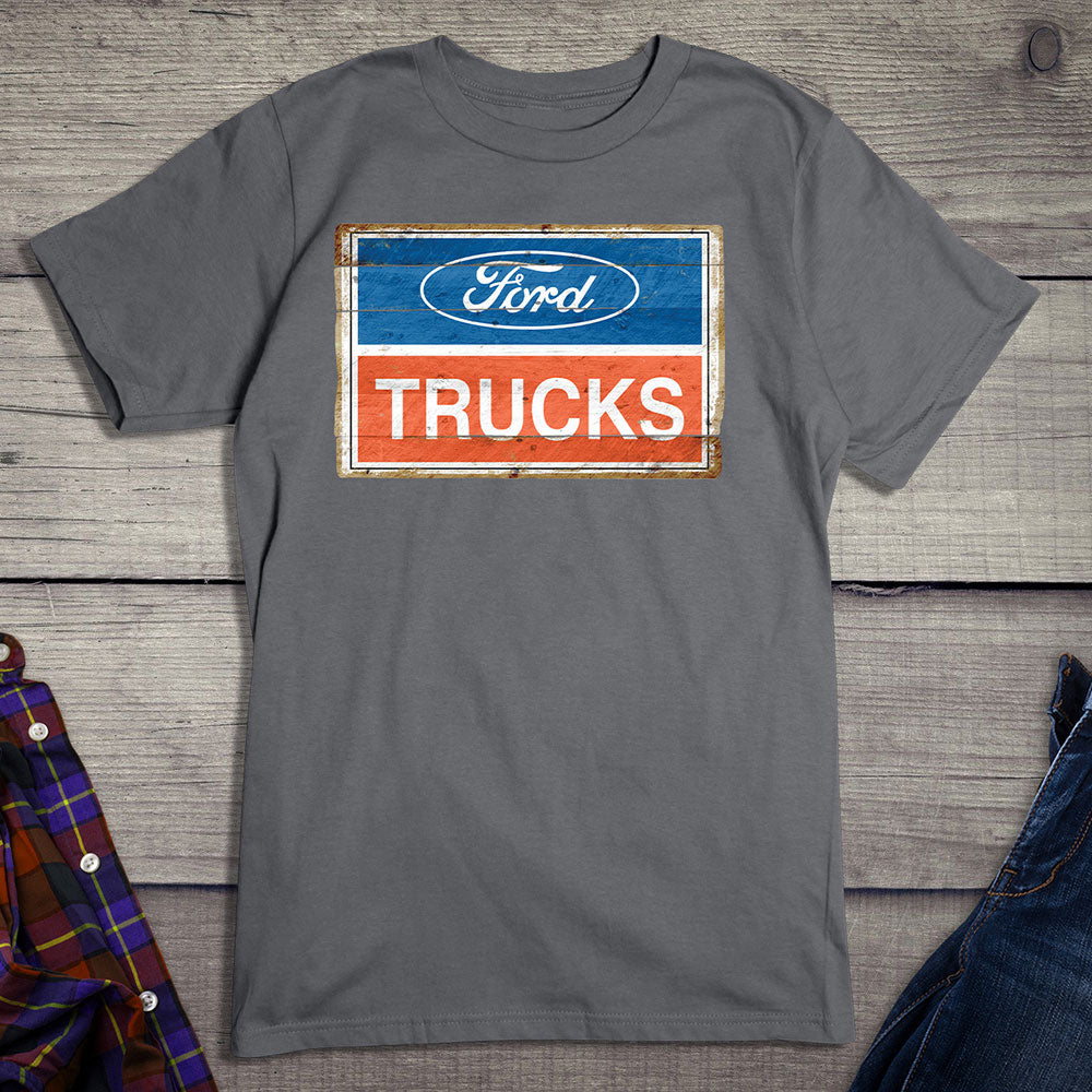 Ford Motor Company, 2001 Ford Trucks Logo Vintage Sign T-Shirt