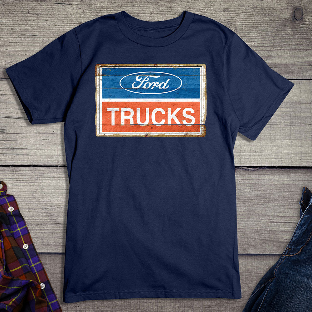 Ford Motor Company, 2001 Ford Trucks Logo Vintage Sign T-Shirt