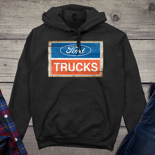 Ford Motor Company, 2001 Ford Trucks Logo Vintage Sign Hoodie