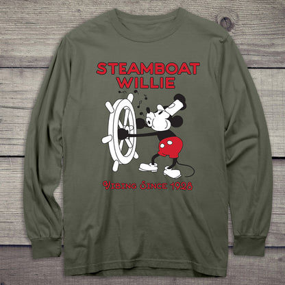 Steamboat Willie Vibing Long Sleeve Tee