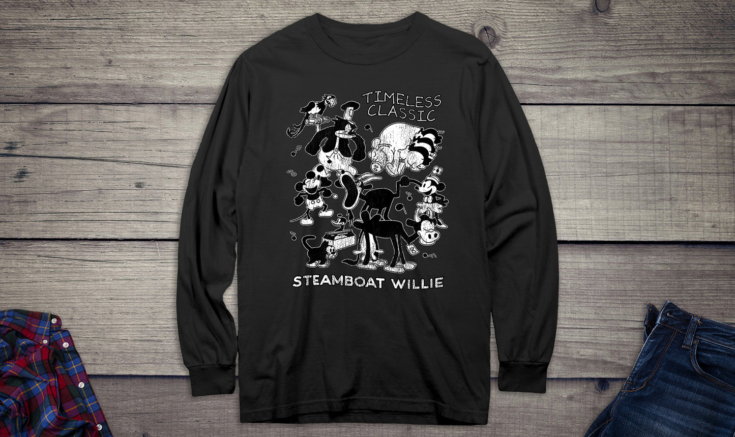 Steamboat Willie Timeless Classic Long Sleeve Tee