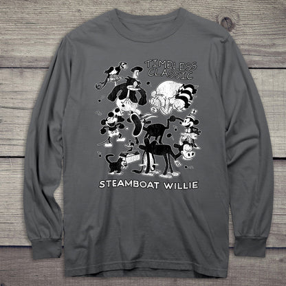 Steamboat Willie Timeless Classic Long Sleeve Tee