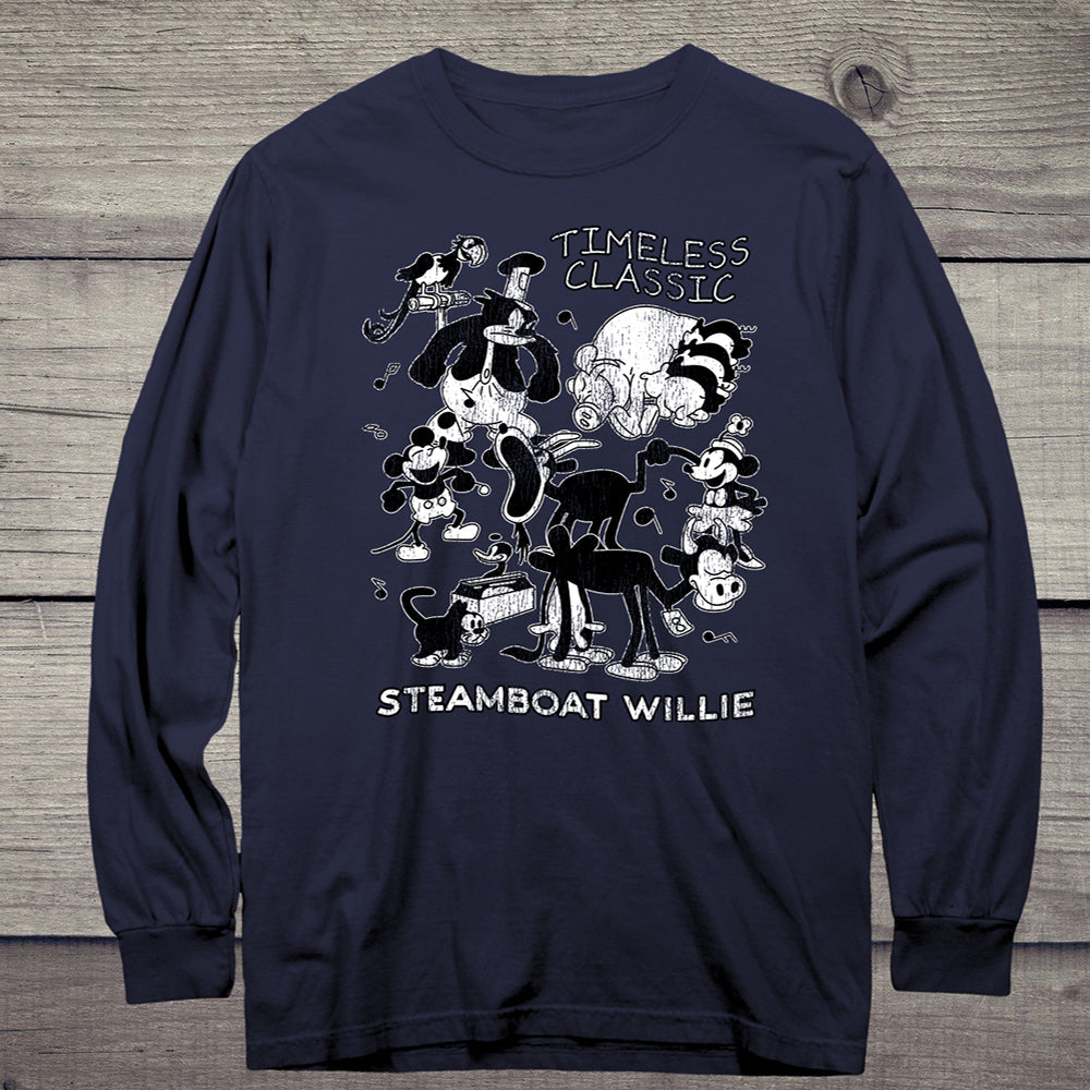 Steamboat Willie Timeless Classic Long Sleeve Tee