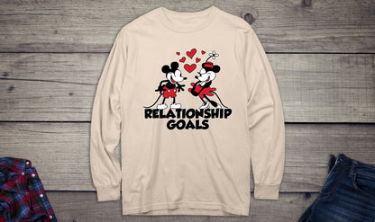 Steamboat Willie Relationship Goals Long Sleeve Tee