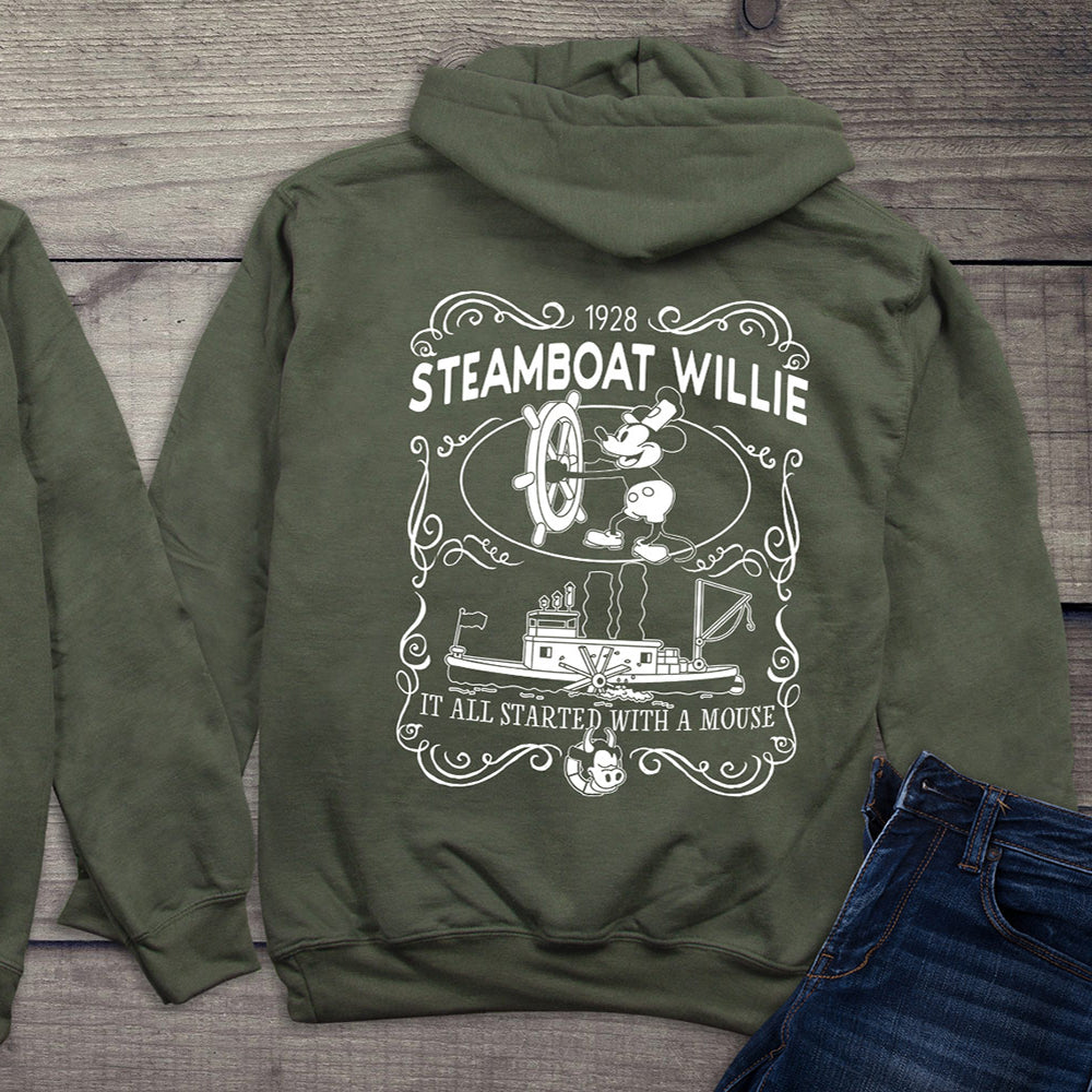 Steamboat Willie Label Hoodie