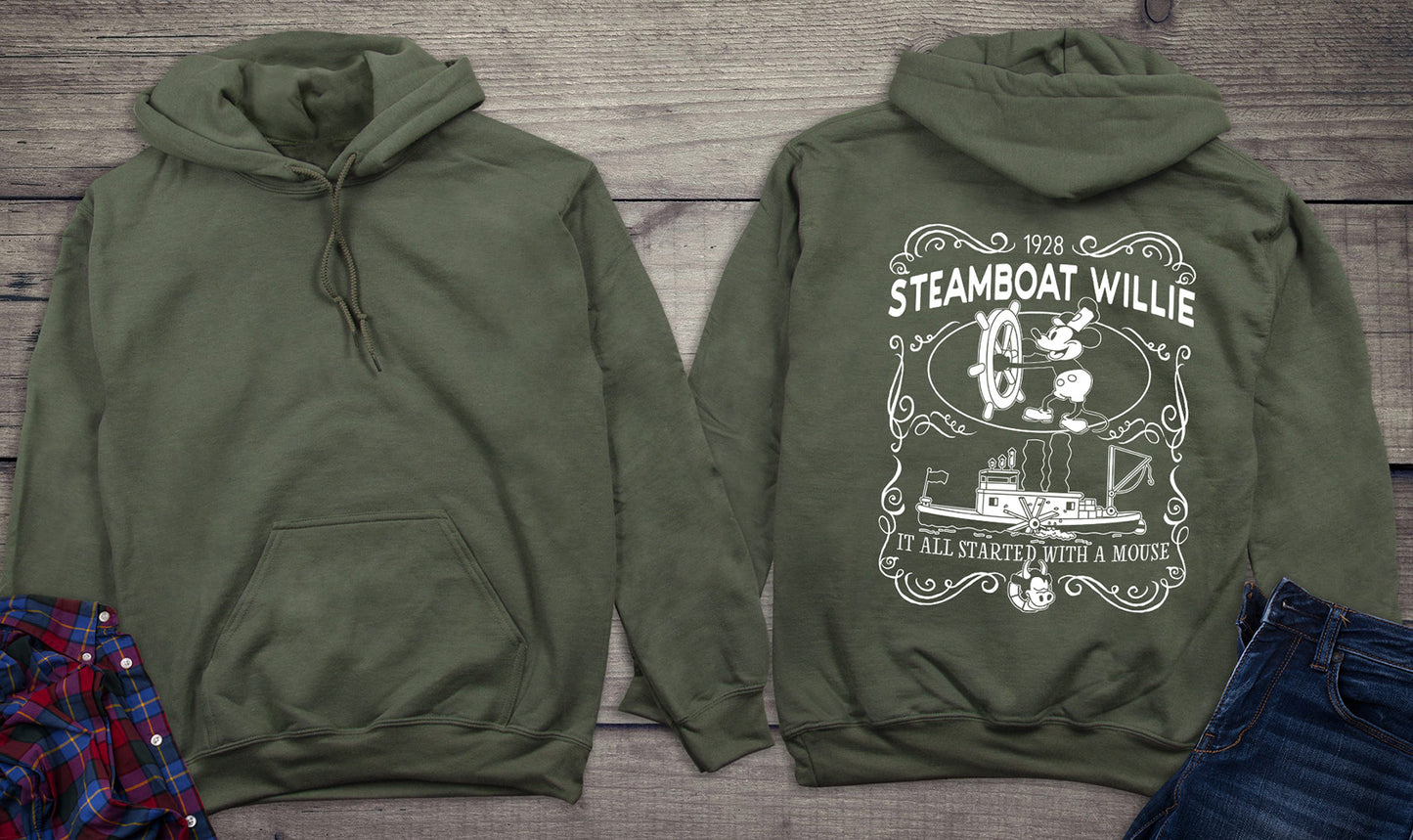 Steamboat Willie Label Hoodie