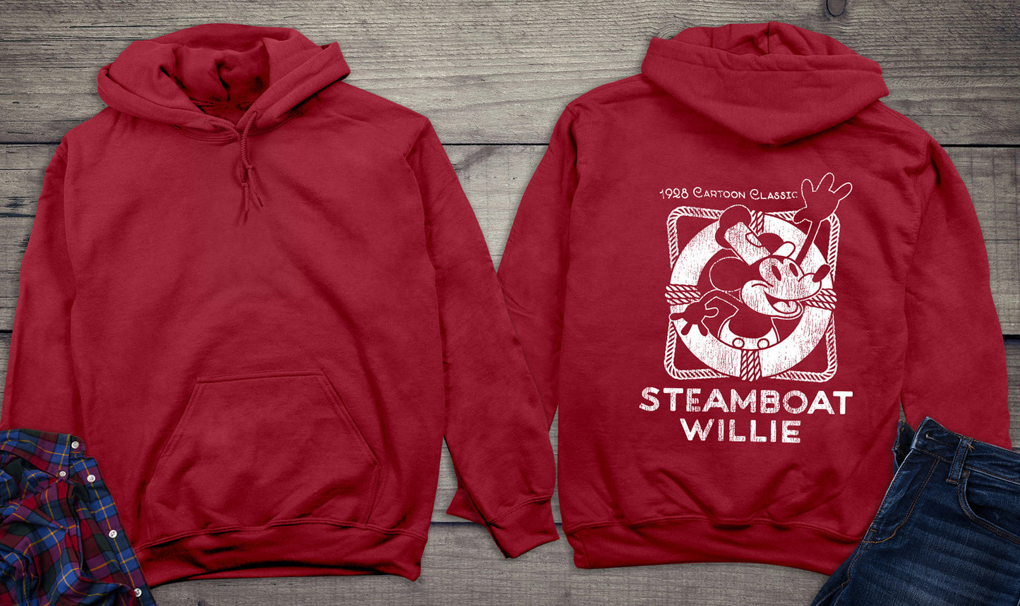 Steamboat Willie Vintage Life Preserver Hoodie