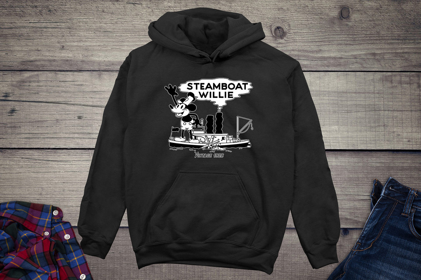 Steamboat Willie Vintage 1928 Hoodie