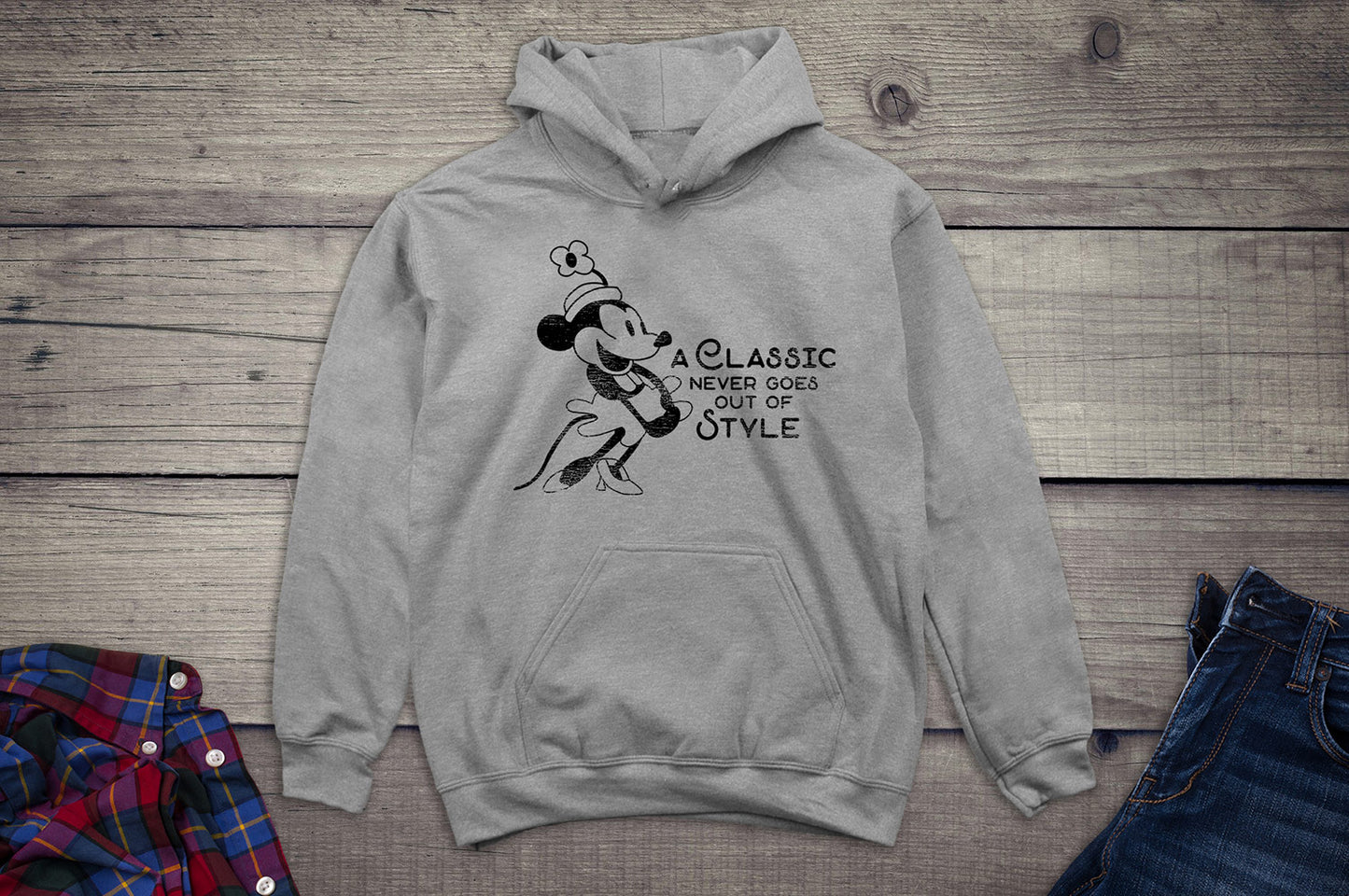 Steamboat Willie Classic Style Hoodie