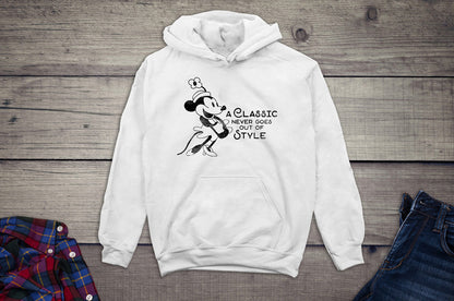 Steamboat Willie Classic Style Hoodie