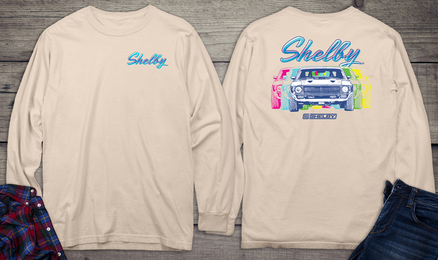 Colorful Shelby With Crest Long Sleeve Tee