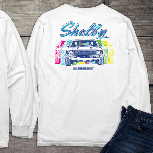 Colorful Shelby With Crest Long Sleeve Tee