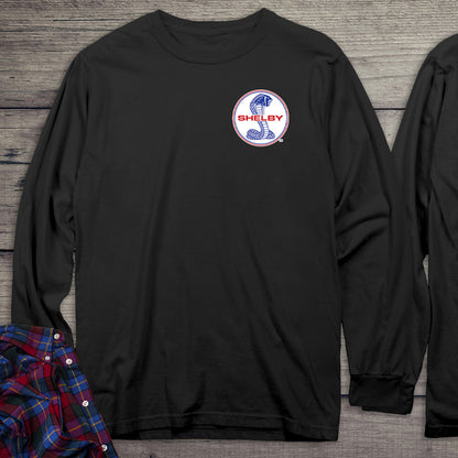 Verticle Cobra With Crest Long Sleeve Tee