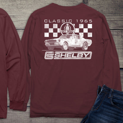 Classic 1965 Shelby With Crest Long Sleeve Tee