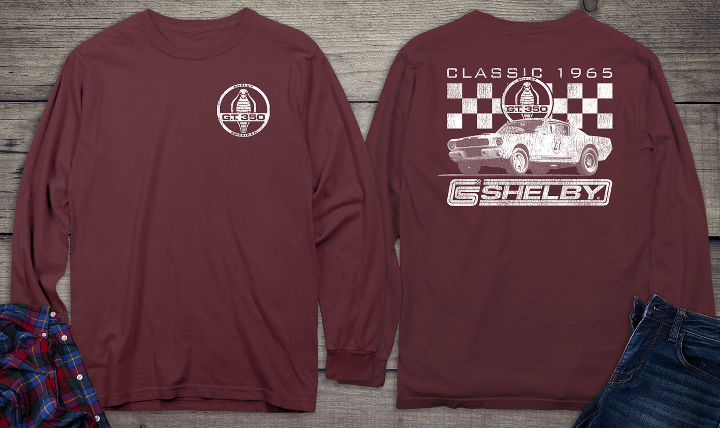 Classic 1965 Shelby With Crest Long Sleeve Tee