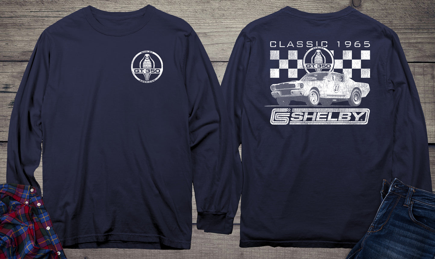 Classic 1965 Shelby With Crest Long Sleeve Tee