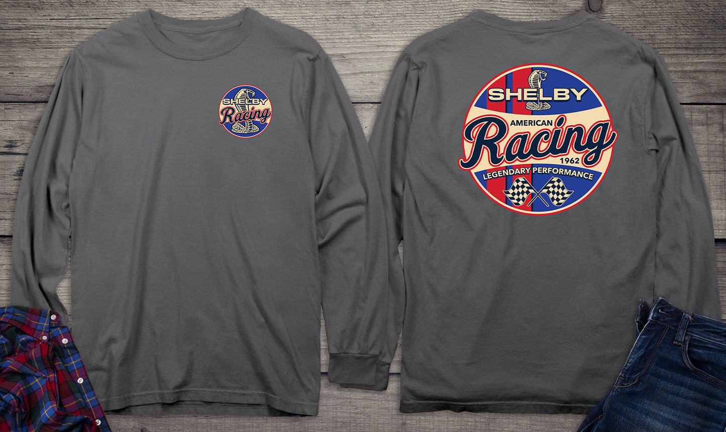 Shelby Racing With Crest Long Sleeve Tee