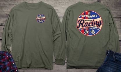 Shelby Racing With Crest Long Sleeve Tee