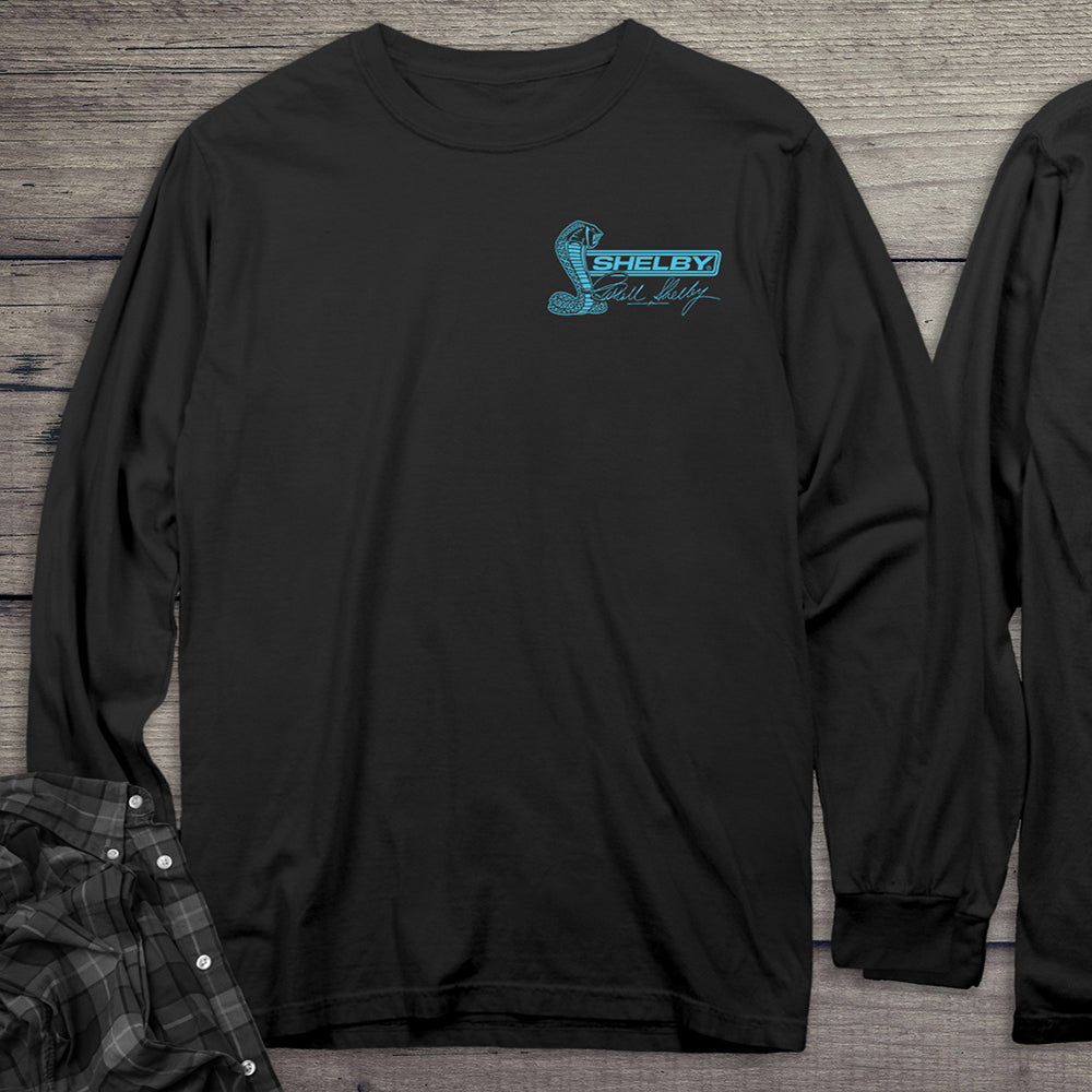 Aqua Cobra With Crest Long Sleeve Tee
