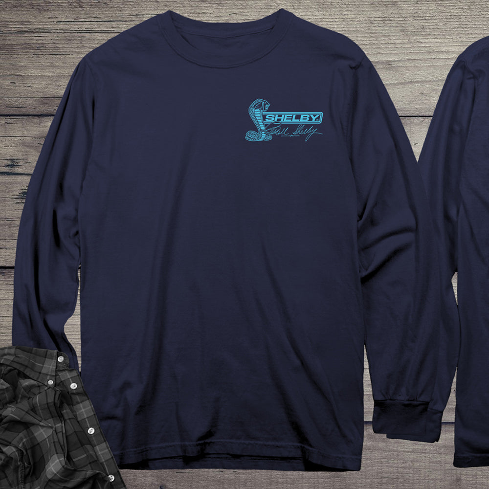 Aqua Cobra With Crest Long Sleeve Tee