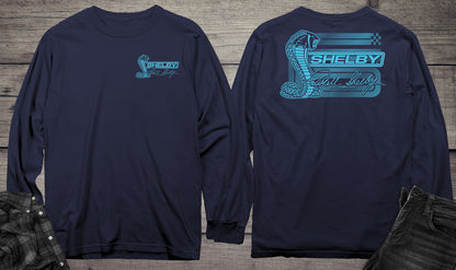 Aqua Cobra With Crest Long Sleeve Tee