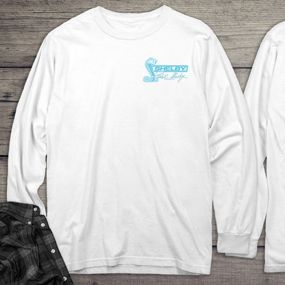 Aqua Cobra With Crest Long Sleeve Tee