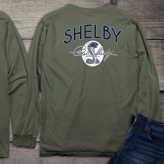 Vintage Shelby Cobra With Crest Long Sleeve Tee