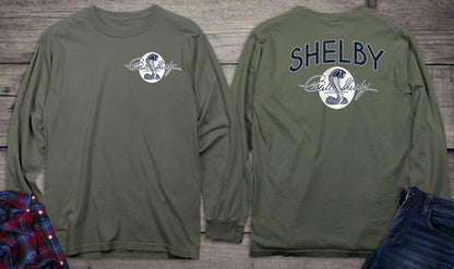 Vintage Shelby Cobra With Crest Long Sleeve Tee