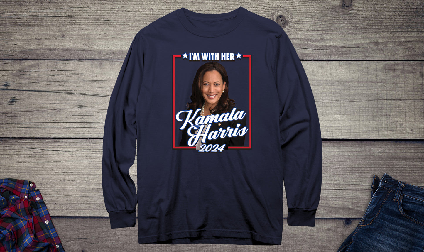 I'm With Her Kamala Long Sleeve Tee