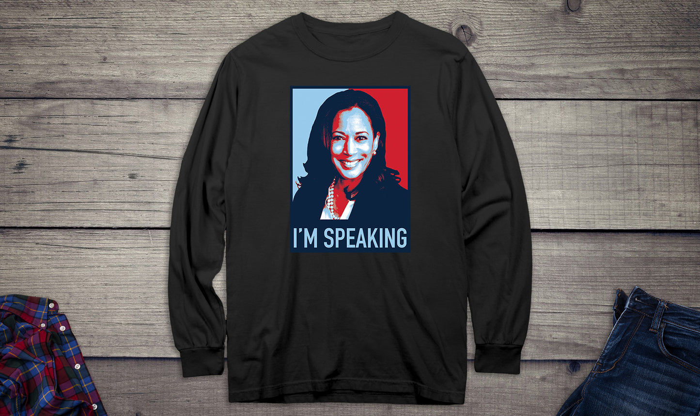 I'm Speaking Kamala Long Sleeve Tee