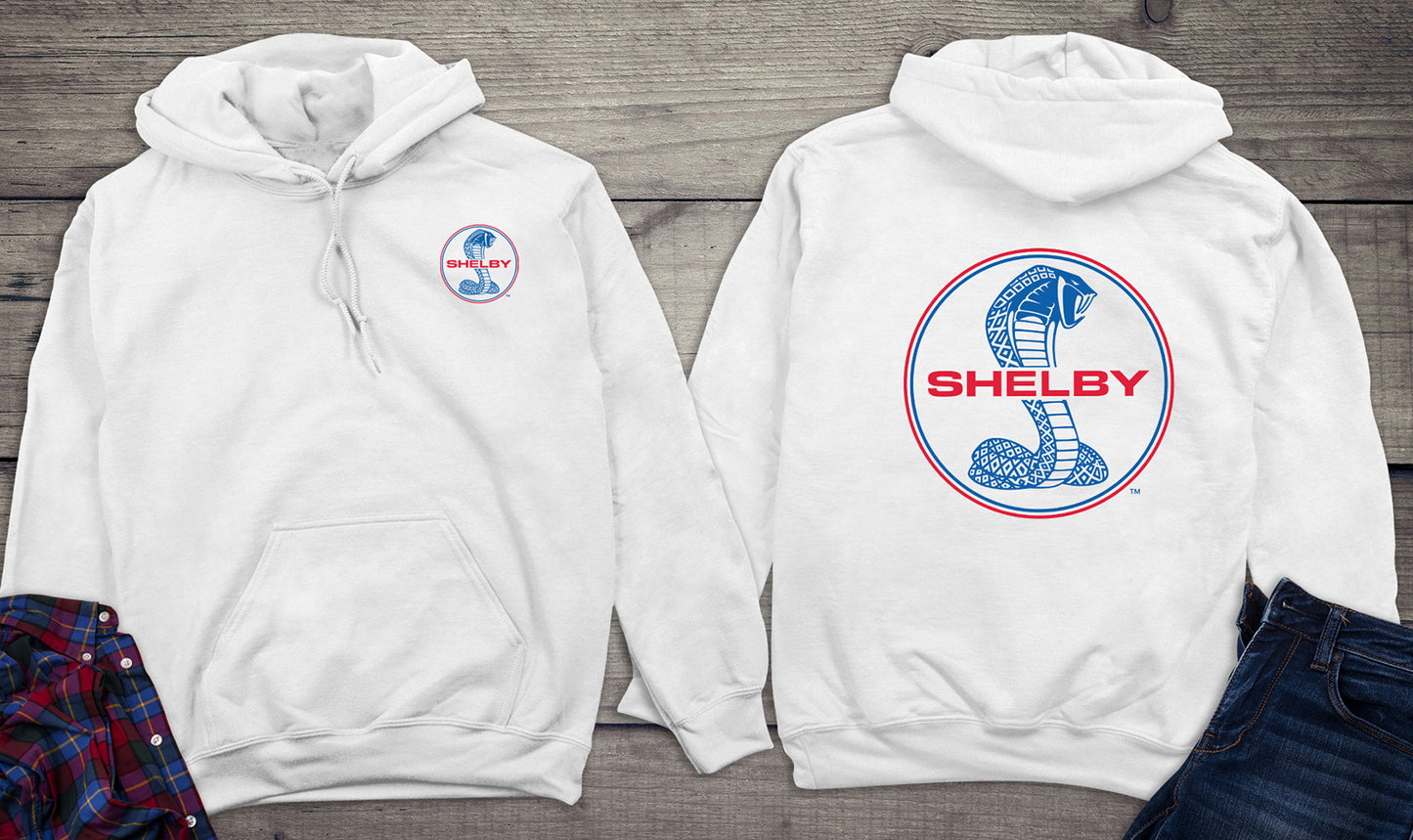 Shelby Cobra Blue & Red With Crest Hoodie