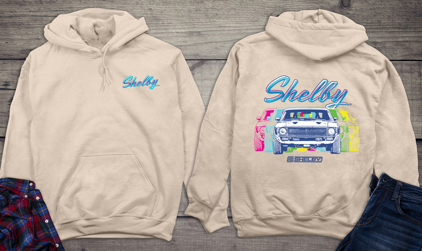 Colorful Shelby With Crest Hoodie