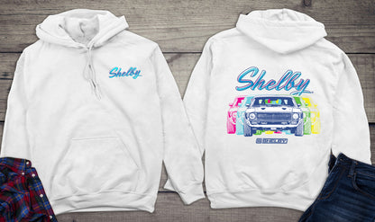 Colorful Shelby With Crest Hoodie