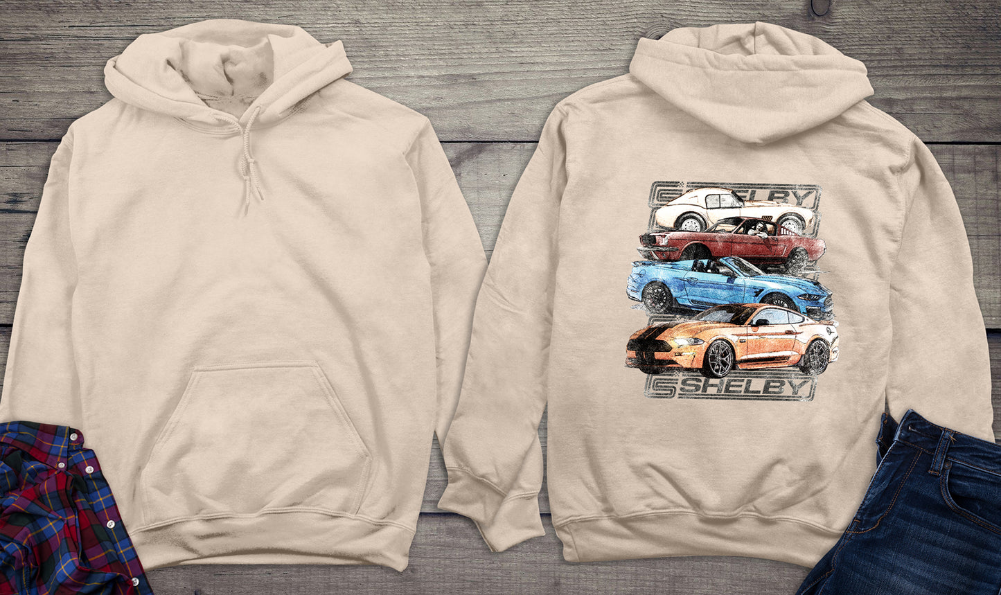 Shelby Cars Sketch Hoodie