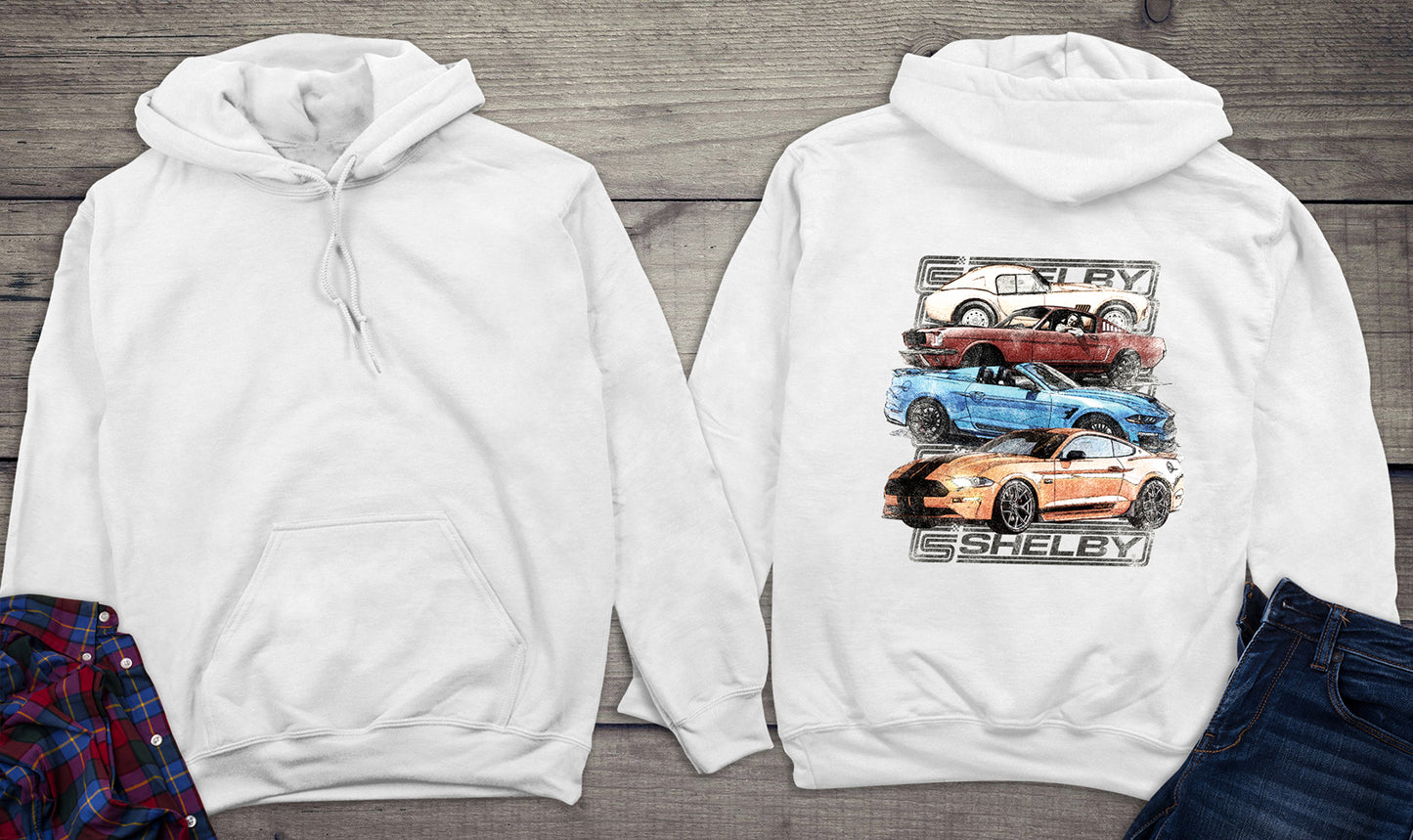 Shelby Cars Sketch Hoodie