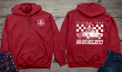 Classic 1965 Shelby With Crest Hoodie